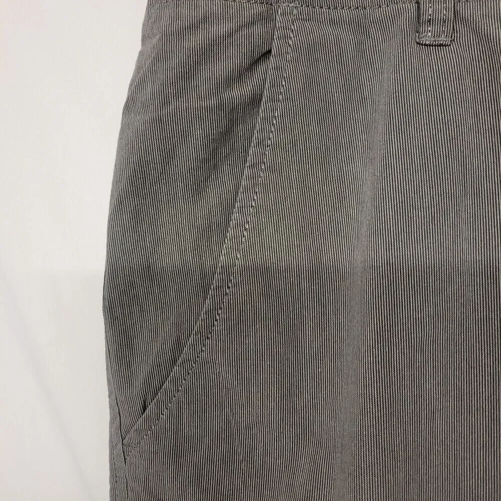 Banana Republic Size‎ 35 Shorts Chino Cargo Style Shorts, Brown & Tan Stripes